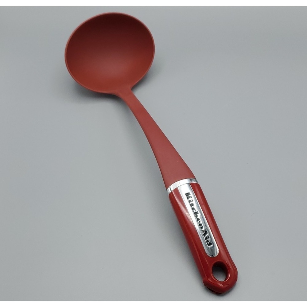 KitchenAid Red Ladle Server Large Oval Heat‎ Resistant Non-Scratch 14" VTG 2003